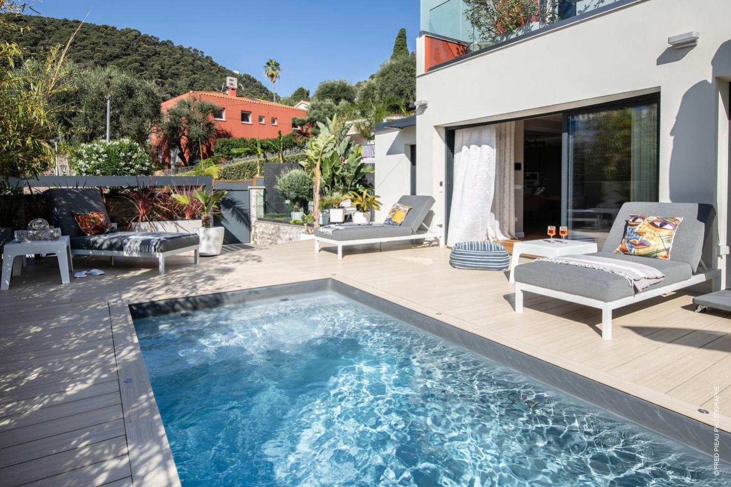 Deluxe Villa Graziella 200 M From The Beach Эз Экстерьер фото